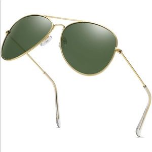 Polarized Aviator Sunglasses for Men Women Metal